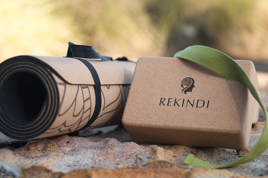rekindi cork yoga block and cork yoga mat