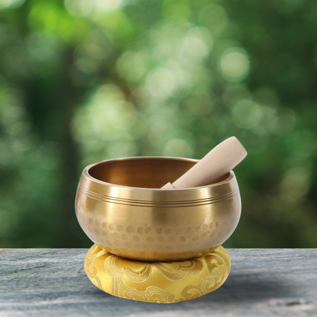 Brass Hand Made Hammered Tibet Singing Bowl
