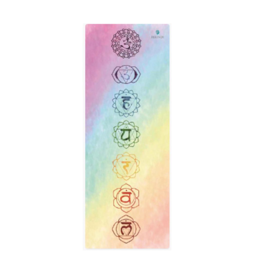 Chakra Anti-Slip Suede Yoga Mat