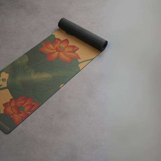 Lotus Flower Cork Yoga Mat - Limited Edition