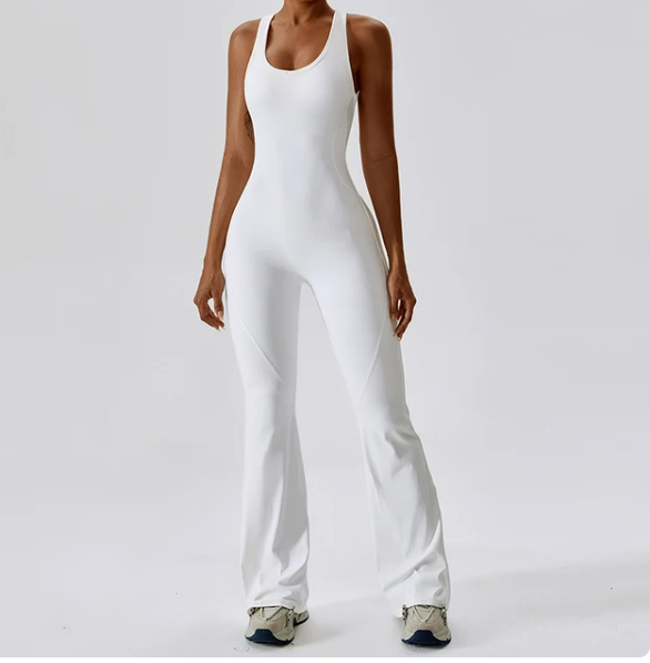 High Compression Long Yoga & Pilates One-Piece Open Back