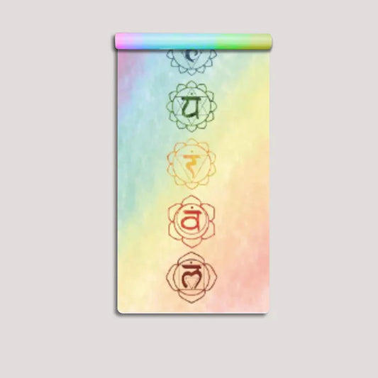 Chakra Anti-Slip Suede Yoga Mat