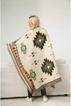Ethnic Style Woven Blanket