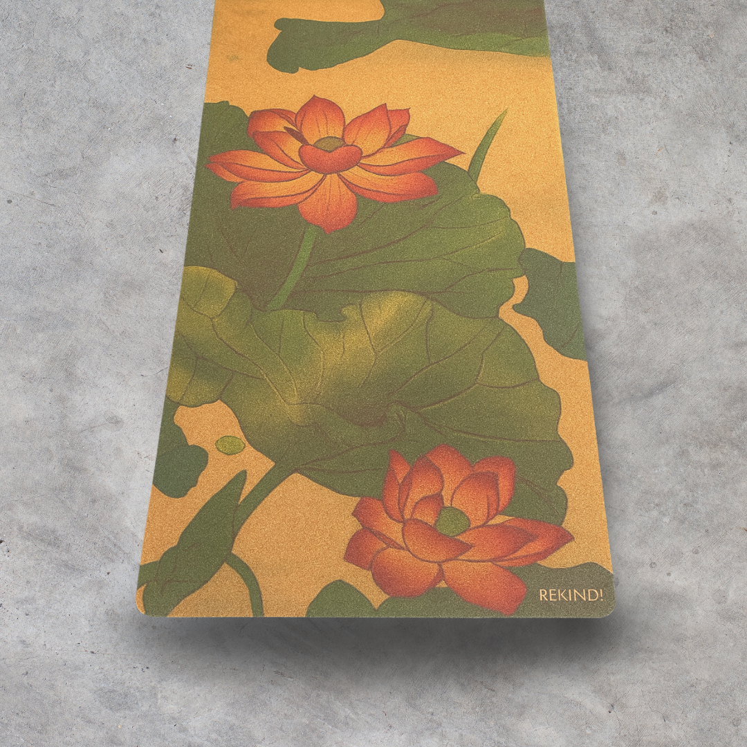 Lotus Flower Cork Yoga Mat - Limited Edition