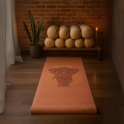 Powerful Elephant Premium Cork Yoga Mat