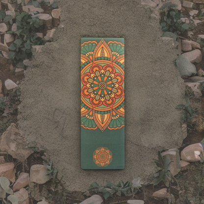 Green Mandala Premium RubberYoga Mat